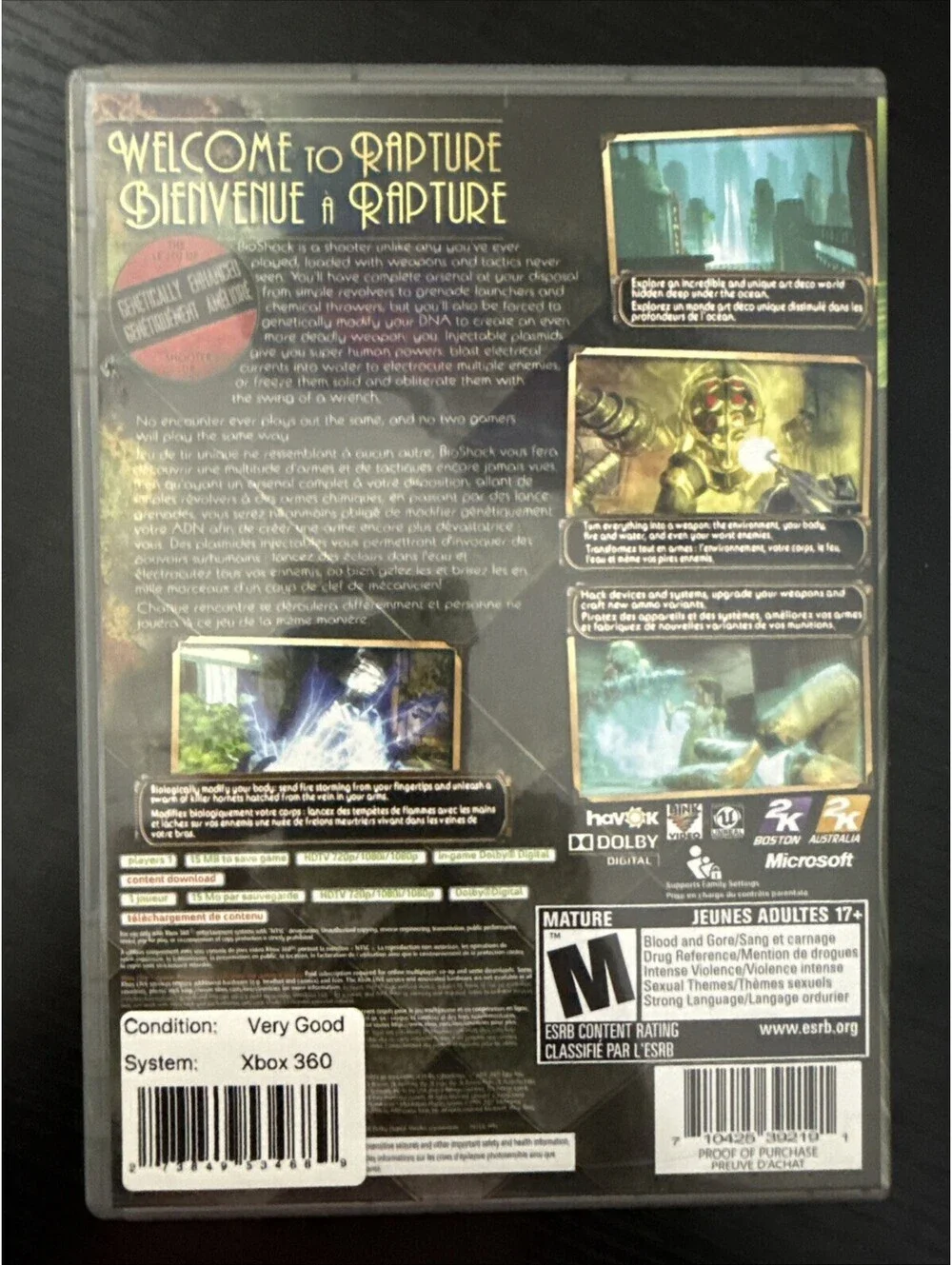 BioShock (Microsoft Xbox 360, 2007)